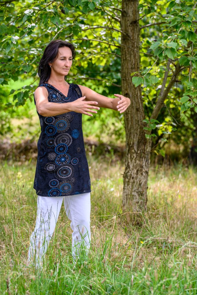 Večerem provází: Martina Rusnoková, od roku 2020 lektorka čchi-kungu. Studovala u Michaely Sklářové a dále se inspiruje jinými směry a učiteli. Kraniosakrální praxi se věnuje od roku 2023, v tom roce absolvovala výcvik u Hanky Chocholaté. Propojení čchi-kungu a Kraniosakrální terapie ji dává velký smysl.